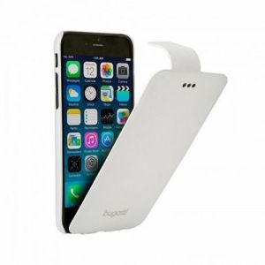 Etui z klapką (skóra ekologiczna) bugatti FlipCase Geneva - białe - iPhone 6/6S
