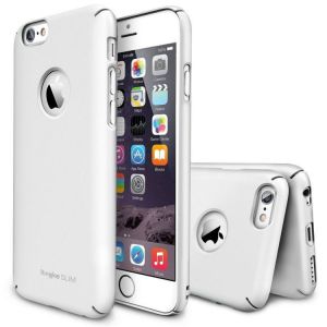 Zestaw Rearth - Obudowa Ringke Slim White + folia na ekran Apple iPhone 6 / 6S - Biały