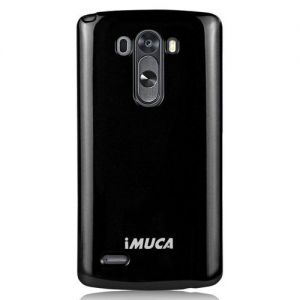 Obudowa etui iMUCA TPU Case + folia ochronna + rysik dla LG G3 - kolor czarny