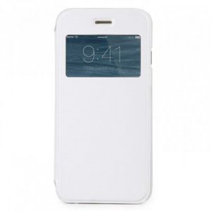Etui z klapką i okienkiem Skech Slim View Case - białe - Apple iPhone 6 Plus