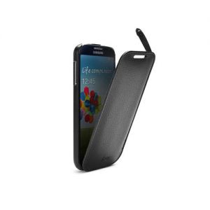 Skórzane etui z klapką iLUV Envelop - czarne - Samsung Galaxy S4