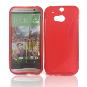 Obudowa S-Line TPU dla HTC One M8 (czerwony)