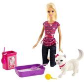 Barbie z kotkiem Mattel