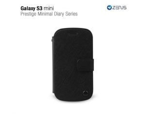 Etui Zenus Prestige Minimal Diary - czarne - Samsung Galaxy S3 mini i8190