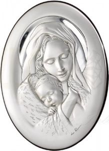 Ryngraf ze srebra "Matka Boska z Dzieciątkiem" S-056999287