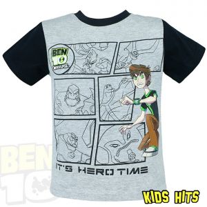 Koszulka Ben 10 "Hero time" szara 4 lata