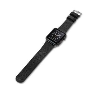 Skórzany pasek X-Doria Lux Band do Apple Watch 38mm Czarny - Czarny