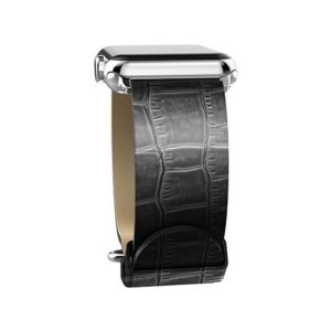 Skórzany pasek X-Doria Lux Band do Apple Watch 42mm Czarny ( krokodyl ) - Czarny ( krokodyl )