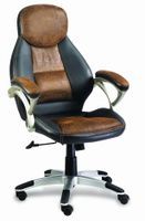Fotel biurowy QZY 1002 czarno-brązowy