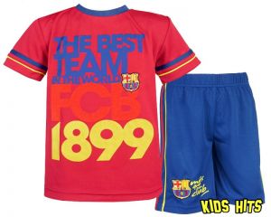 Komplet FC Barcelona "Best Team" czerwony 9-10 lat