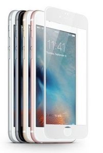 Szkło ochronne z ramką 3D Glass Screen Protector Apple iPhone 6 Plus / 6S Plus biały - Biały
