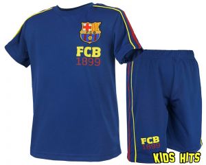Komplet FC Barcelona "FCB" granatowy 5-6 lat