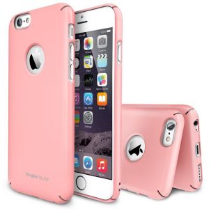 Etui obudowa Rearth Ringke Slim A Pink + folia na ekran dla iPhone 6 - Różowy