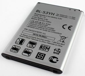 Oryginalna bateria litowo-jonowa LG BL-53YH 3000mAh - LG G3 D855 Opakowanie Bulk Produkcja: 2015
