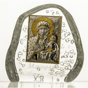 Skałka przycisk kryształowy Matka Boska Jasnogórska 3553
