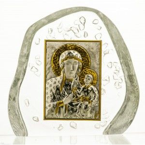 Skałka przycisk kryształowy Matka Boska Jasnogórska 5106