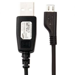 Oryginalny kabel Samsung APCBU10BBE microUSB Datacable 75cm - kolor czarny - standard USB 2.0.