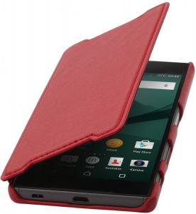 Etui Stilgut Book Sony Xperia Z5 Czerwone - Czerwony