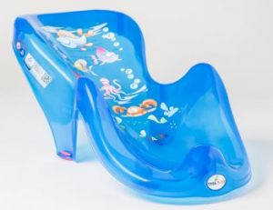 Fotelik do kąpieli antypoślizgowy Aqua - Niebieski