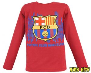 Bluzka FC Barcelona "Futbal Club" czerwona 8 lat