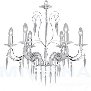 Antoinette lampa wisząca 6 chrom kryształ