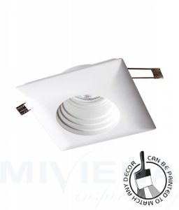 Ceramic oczko kwadratowe 1 biały GU10