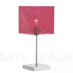 Pure lampa stołowa różowa 1 stal pleksi