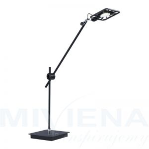 Lampa stołowa LED chrom czarny 64 cm