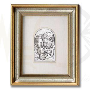 Obraz ze srebra "Święta Rodzina" S-01448872 - 16 cm x 14 cm