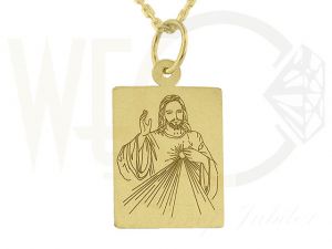 Medalik z żółtego złota WEC-Z-MED-JEZUS.M-2