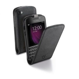 Etui z klapką Cellular Line FLAP ESSENTIAL do Blackberry Q10, z eko-skóry, kolor czarny