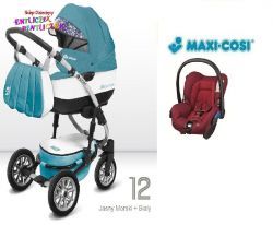 Babyactive Shell-Eko wózek 3w1 Fotel Maxi Cosi Citi NEW