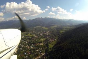 Lot widokowy nad Tatrami i przełomem Dunajca
