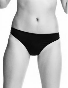 TRIANGLE BLACK ACE THONG