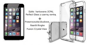 Zestaw Szkło hartowane JCPAL Perfect Glass + Obudowa Rearth Ringke Fusion Crystal View dla iPhone 6