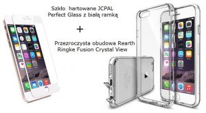 Zestaw Szkło hartowane JCPAL Perfect Glass + Obudowa Rearth Ringke Fusion Crystal View dla iPhone 6