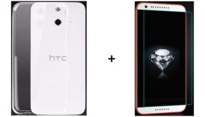 Zestaw Szkło ochronne Perfect Glass + Obudowa Ultra Slim Przezroczysta HTC Desire 620