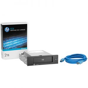 System tworzenia kopii zapasowych HP RDX 2 TB USB 3.0 z wewnętrznym dyskiem