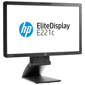 Monitor LED HP E221c EliteDisplay o przekątnej 21,5", z kamerą internetową (ENERGY STAR)