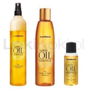 ZESTAW MONTIBELLO GOLD OIL ESSENCE: szampon + odżywka + olejek odżywiający