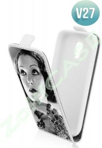 Flip Case | Etui ze wzorami dla HTC Desire 620 - Wzór V27 - V27