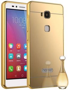 Mirror Bumper Metal Case Złoty | Etui dla Huawei Honor 5X - Złoty