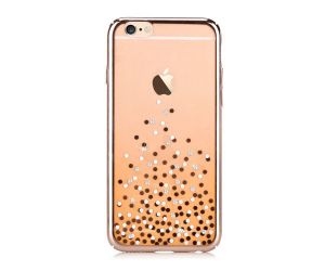 Comma Polka Swarovski Element Champagne Gold | Etui dla modelu Apple iPhone 6 / 6S - Champagne Gold