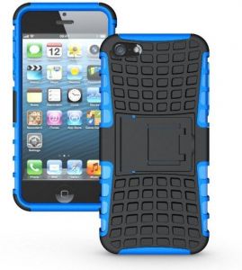Perfect Armor Niebieska | Pancerna obudowa etui dla Apple iPhone 5 / 5S / 5SE - Niebieski