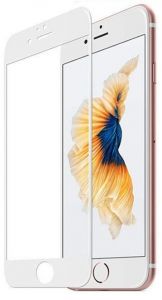 Szkło ochronne Perfect Glass Apple iPhone 5 / 5S / SE z białą ramką - Biały