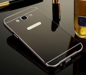 Mirror Bumper Metal Case Czarny | Etui dla Samsung Galaxy J1 (2016) - Czarny