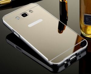 Mirror Bumper Metal Case Srebrny | Etui dla Samsung Galaxy J1 (2016) - Srebrny