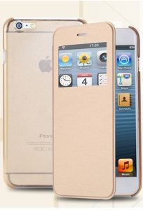Flip Leather Złoty | Etui z klapką dla Apple iPhone 6 / 6S