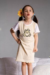 Piccolo meva Ami 2981 żółta piżama dziecięca