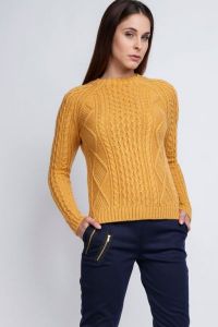 MKM Candice SWE 042 żółty Sweter